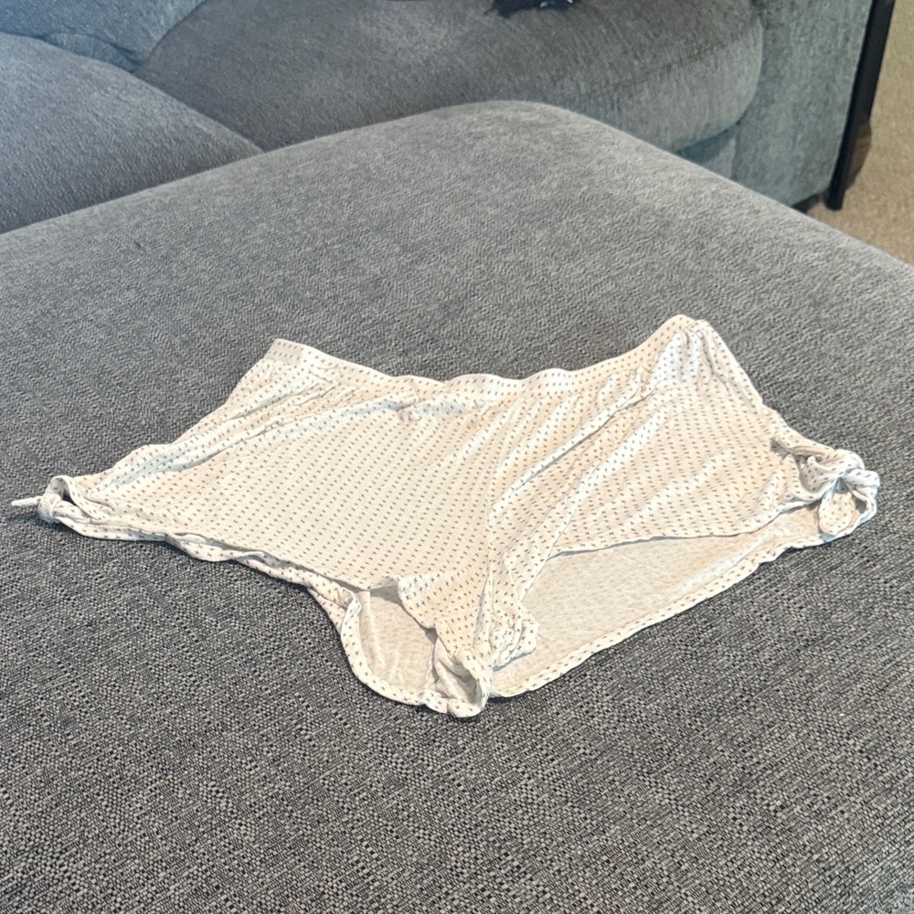Women's Cream Sleep Shorts